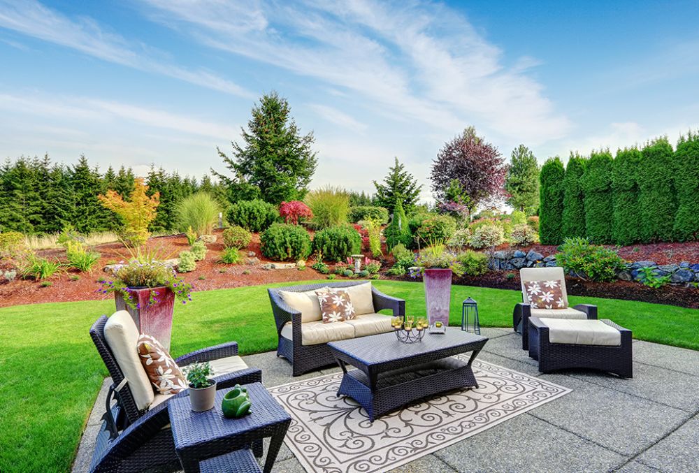 decorative concrete patio