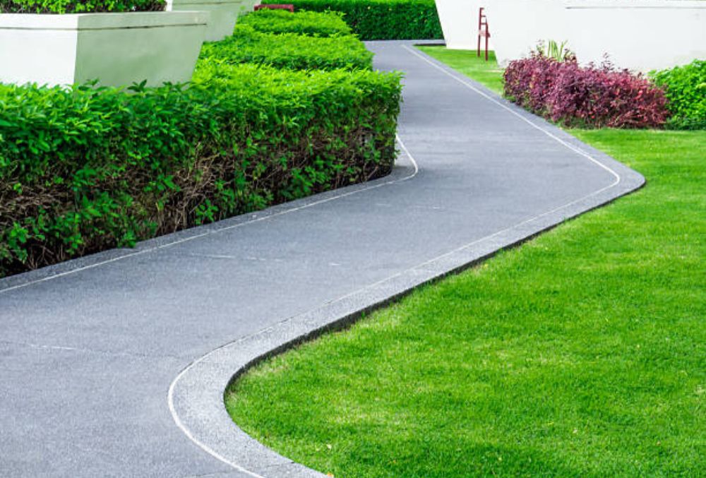 gray colored concrete walkway